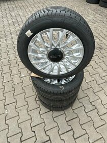 Kompletní Alu Fiat 500 4x98 r15 + 185/55 r15 letní NOVÉ - 1