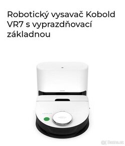 Robotický vysavač VR7 s vyprazdňovací nádobou