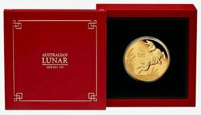 Zlatá mince Rok Zajíce 1 oz PROOF 2023 Lunární série III