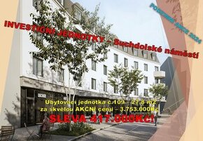 Ubytovací jednotka 1KK 27,8 m2, AKCE