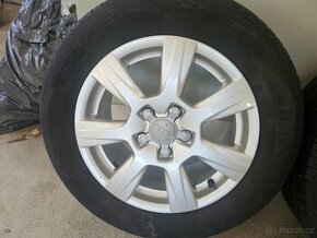 Alu Audi A4 A5 A6, disky 7,5x16 ET 45 + pneu letní 225/55/16