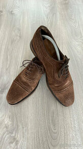 Pánské kožené rámové boty Charles Tyrwhitt - hnědé