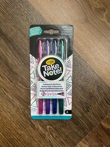 Crayola Take note gelová pera 4 ks