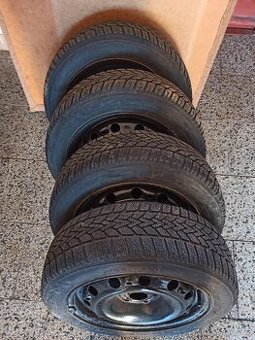 PRODÁM ZIMNÍ PNEU+DISKY 185/55 R15 DUNLOP 6MM VZOREK