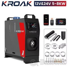 Nezávislé naftové topení 5-8kW 12/24 a 220V, bluetooth