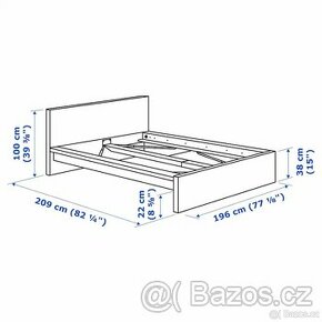 Malm postel ikea 180x200 - 1