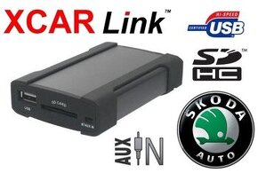 XCAR LINK Adaptér USB/SD MP3 vstup pro autorádio Škoda