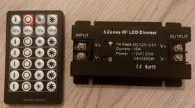 RF LED stmívač 12-24V