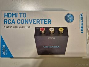 Vention HDMI to RCA Converter Black Metal Type