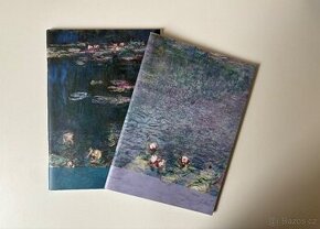 Sada dvou sešitů s motivy obrazů malíře Claude Monet