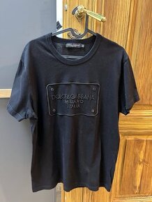 Dolce Gabbana černé pánské tričko, XL