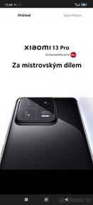 Xiaomi 13.pro Black Výměna Samsung 21-22.ultra