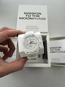 Hodinky Omega & Swatch Moonphase SNOOPY White - 1