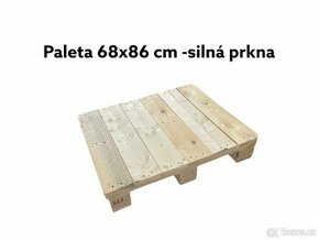 Dřevěná paleta: silné prkna, bez mezer 680x860 mm