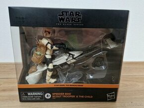 Star Wars Black Series Speeder Bike Scout & Child - 1