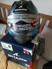 Překlápěcí helma Shark Evo Gt Tekline,vel.L-nova, modrá