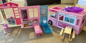 Barbie Karavan 3v1 a Domek Barbie