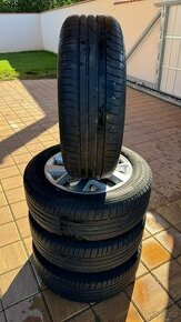 alu disky 6,5Jx16 ET40 rozteč 5x100, Bridgestone 205/60 R16