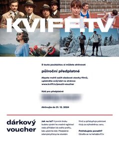 Streamovací služba kviff.tv - 6 měsíců