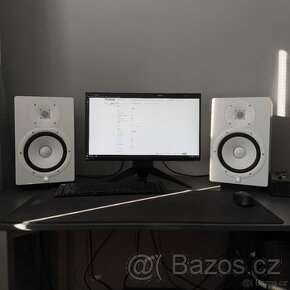 2x Yamaha HS8 Bíle Studiové Monitory