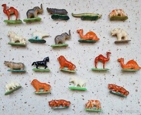 Staré plastové retro figurky zvířátek - 26 kusů