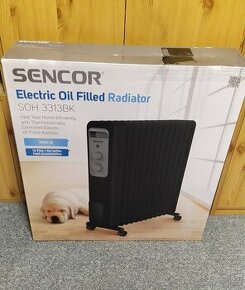 Olejový radiátor SENCOR SOH 3313BK - 2500W (nový)