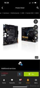 Procesor Ryzen 5 3600 a  Tuf gaming b550m-prem. - 1