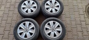 Plechové disky VW Troc 5x112 6x16 ET43 205/60r16 zimni