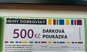 Dárkový poukaz v hodnotě 500 Kč Knihy Dobrovský