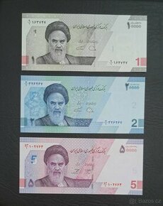 10.000, 20.000 a 50.000 Rials, Írán, UNC