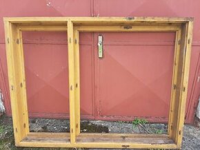 Dřevěné okno trojkřídlé, dvojité - 1