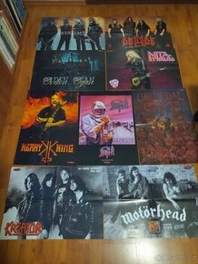 9x metalové plakáty oboustranné A2: METALLICA atd - 1