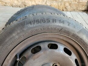 Plechové disky s pneu 175/65 R14 Continental - 1