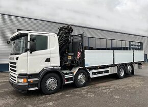 Scania G450 8x2 - valník s hydraulickou rukou Hiab