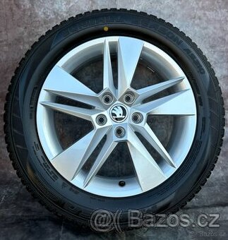 Originální Alu kola 5x112 Škoda Superb 215/55/17 TOP