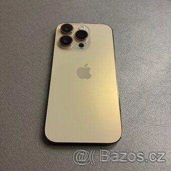 iPhone 14 Pro 256GB gold, pěkný stav, 12 měsíců záruka - 1