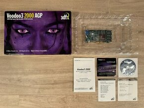 3dfx Voodoo 3 2000 16MB AGP + BOX, CD, Manual