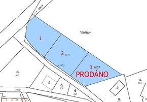 PRODEJ STAVEBNÍHO POZEMKU 800 m2, Načešice okr. Chrudim