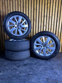 Alu kola 5x112 r16 s letním pneu (leon1)