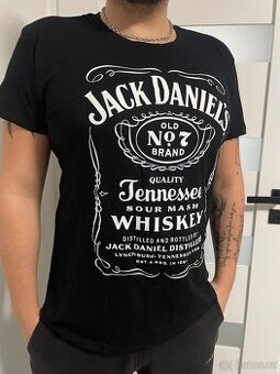 Pánské L a XL Jack Daniels tričko černé