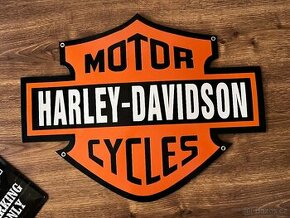 Harley - Davidson smaltovaná cedule, TOP kvalita