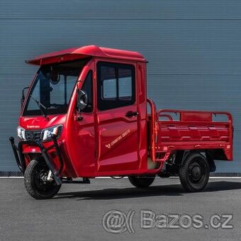 Nákladní tříkolka - rikša - tuk tuk, g5 2000W, červená