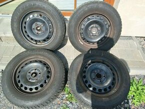 Zimní plech. kola: 5x112 195/65 R15 - Škoda/VW/Seat/AUDI