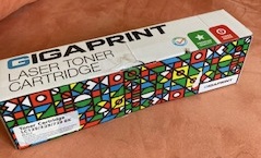 Laser toner cartridge - Gigaprint LC129/329/729 BK - 1