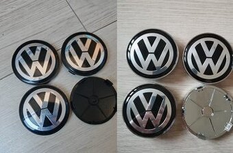 STŘÍBRNÉ 68 mm středové pokličky VW