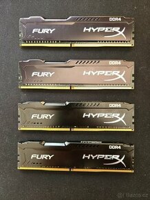 HyperX 4 x 8GB KIT DDR4 2400MHz CL15 Fury Black Series