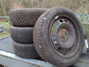 Zimní kola ,plechy 5x112 16" Octavia 3, VW 205/55r16 - 1