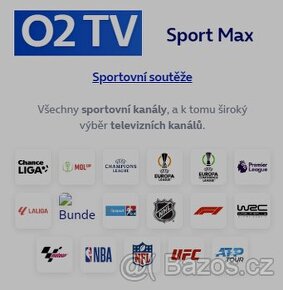 O2 TV Sport Max VOUCHER v hodnotě 6588Kč