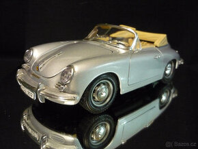 Porsche 356 B Cabrio stříbrné Bburago 1/18