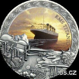 Luxusní dvouuncová stříbrná investiční mince Titanic, 2020 - 1